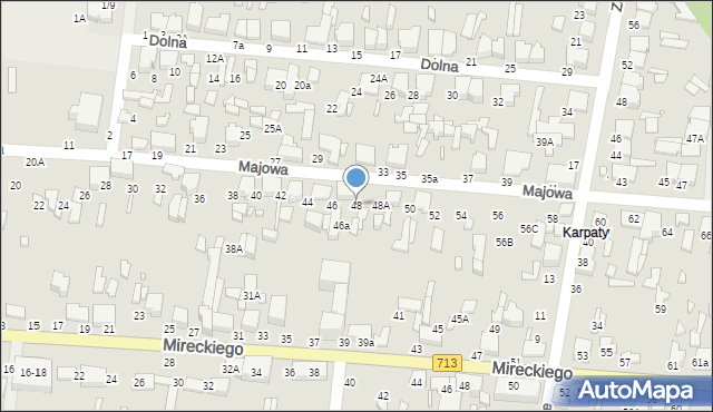 Tomaszów Mazowiecki, Majowa, 48, mapa Tomaszów Mazowiecki