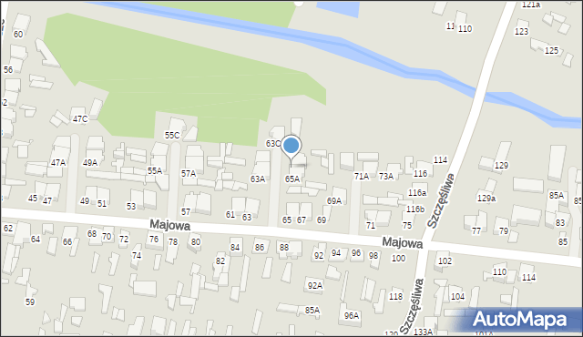 Tomaszów Mazowiecki, Majowa, 65B, mapa Tomaszów Mazowiecki