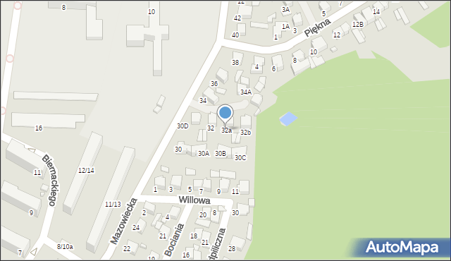 Tomaszów Mazowiecki, Mazowiecka, 32a, mapa Tomaszów Mazowiecki