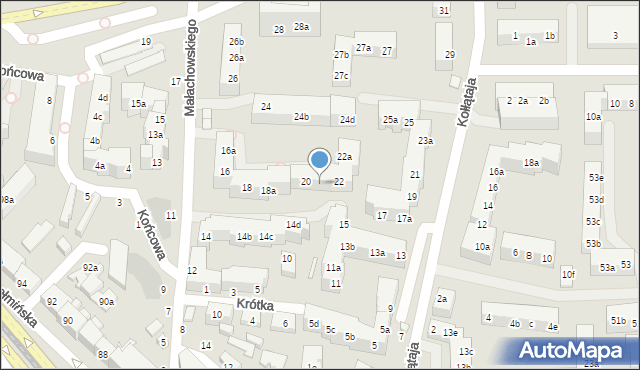 Toruń, Małachowskiego Stanisława, 20a, mapa Torunia