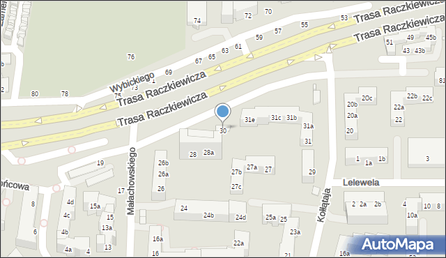 Toruń, Małachowskiego Stanisława, 32, mapa Torunia