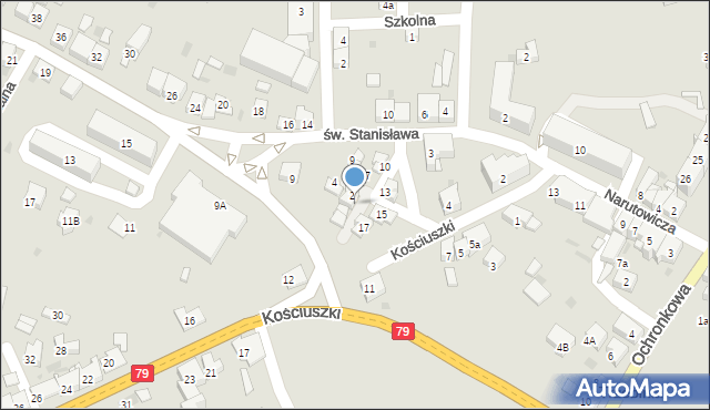 Trzebinia, Mały Rynek, 3, mapa Trzebinia