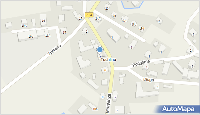 Tuchlino, Marwicza, bp., 4, mapa Tuchlino