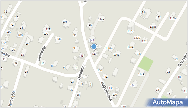 Tychy, Mąkołowska, 142, mapa Tychów