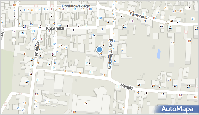 Wąbrzeźno, Matejki Jana, 11c, mapa Wąbrzeźno