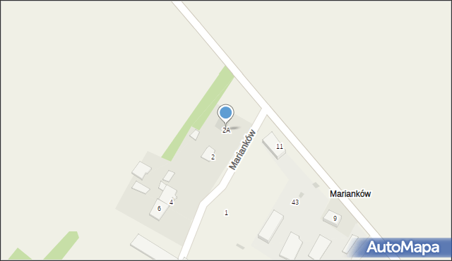 Walce, Marianków, 2A, mapa Walce