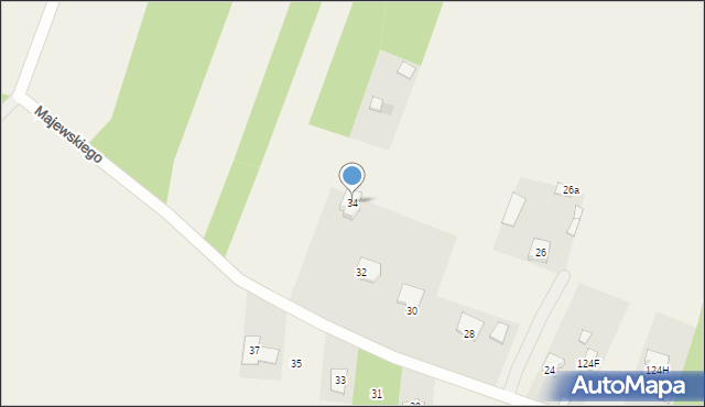 Walentynów, Majewskiego Józefa, 34, mapa Walentynów
