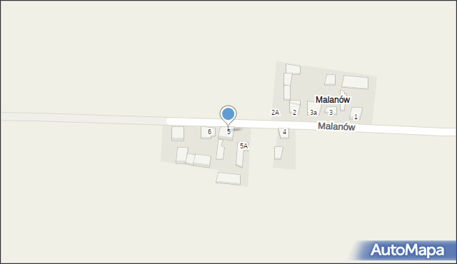 Walichnowy, Malanów, 5, mapa Walichnowy