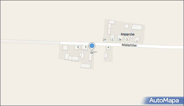 Walichnowy, Malanów, 5A, mapa Walichnowy