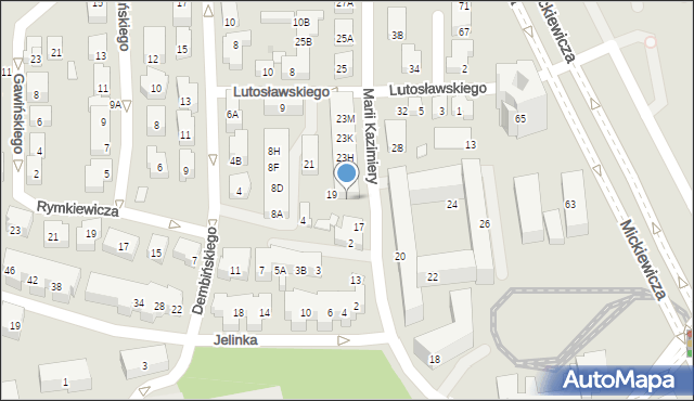 Warszawa, Marii Kazimiery, 23C, mapa Warszawy