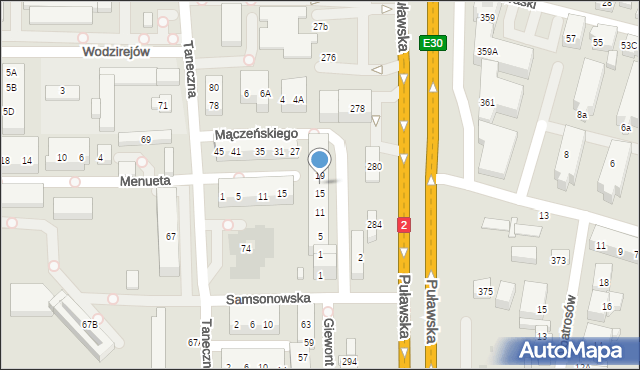 Warszawa, Mączeńskiego Zdzisława, 17, mapa Warszawy