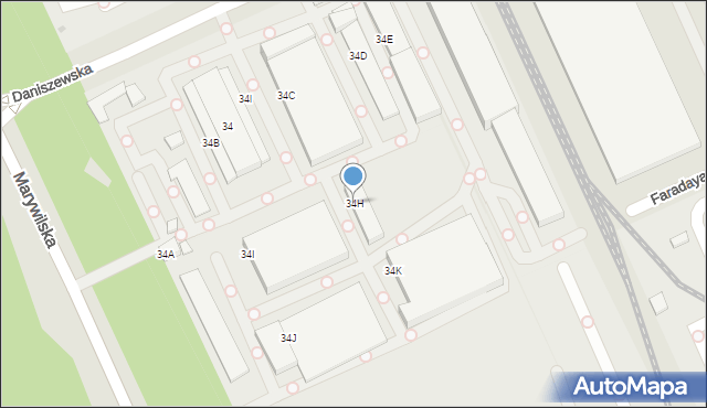 Warszawa, Marywilska, 34H, mapa Warszawy