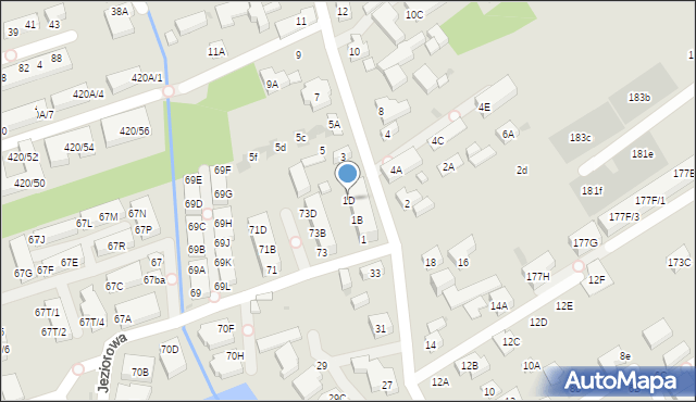 Warszawa, Masłowiecka, 1D, mapa Warszawy