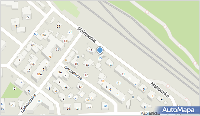 Warszawa, Makowska, 15, mapa Warszawy