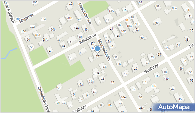 Warszawa, Masztalerska, 35, mapa Warszawy