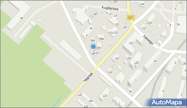 Warszawa, Marsa, 97, mapa Warszawy