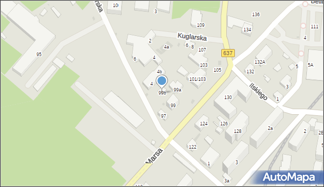 Warszawa, Marsa, 99b, mapa Warszawy