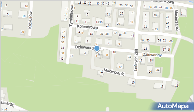 Warszawa, Macierzanki, 38, mapa Warszawy