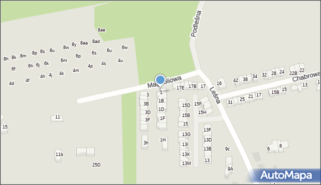 Wieliczka, Magnoliowa, 1, mapa Wieliczka