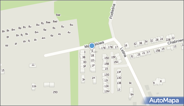 Wieliczka, Magnoliowa, 1A, mapa Wieliczka