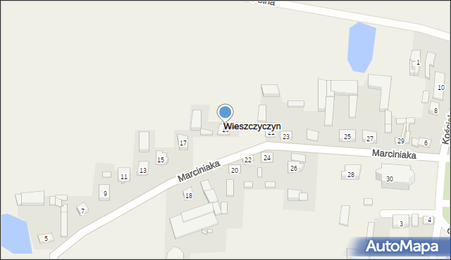 Wieszczyczyn, Marciniaka, ks., 19, mapa Wieszczyczyn