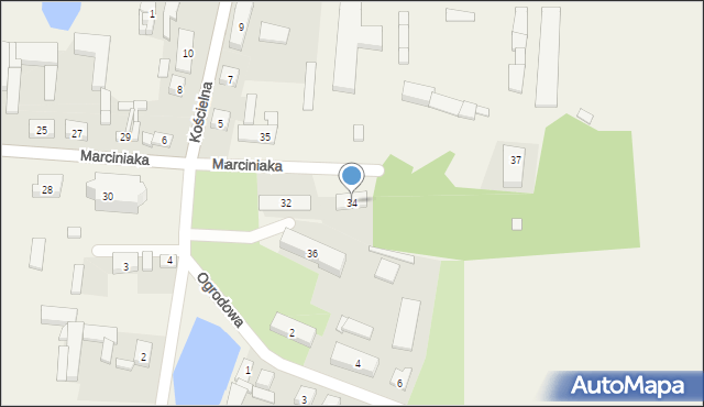 Wieszczyczyn, Marciniaka, ks., 34, mapa Wieszczyczyn