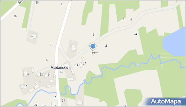 Wilcza Wola, Majdańskie, 15, mapa Wilcza Wola