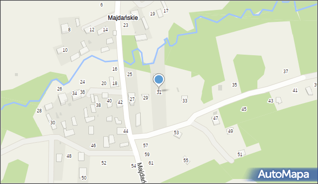 Wilcza Wola, Majdańskie, 31, mapa Wilcza Wola