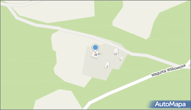 Wilkowice, Magurka Straceńska, 18, mapa Wilkowice