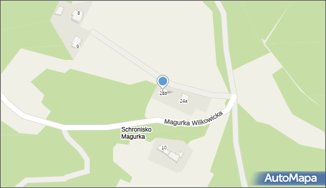 Wilkowice, Magurka Wilkowicka, 24b, mapa Wilkowice
