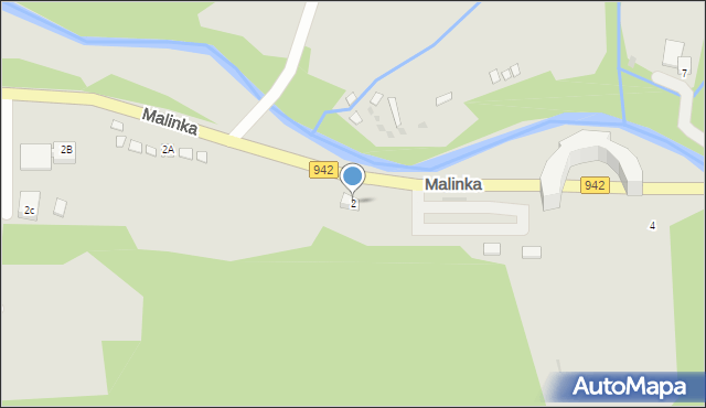 Wisła, Malinka, 2, mapa Wisła