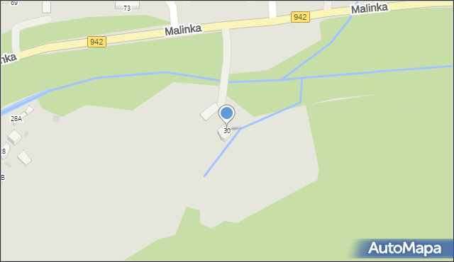 Wisła, Malinka, 30, mapa Wisła