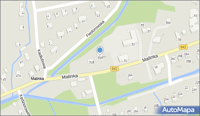 Wisła, Malinka, 51A, mapa Wisła