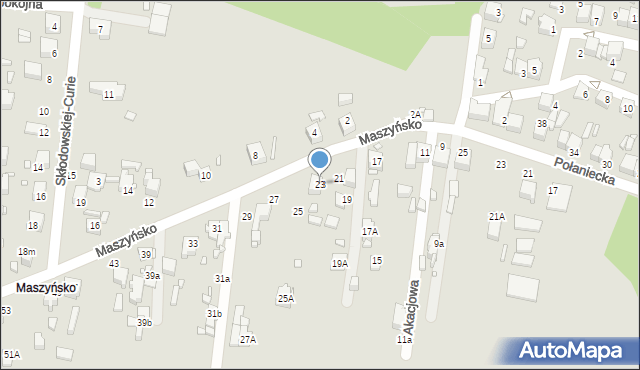 Wojkowice, Maszyńsko, 23, mapa Wojkowice