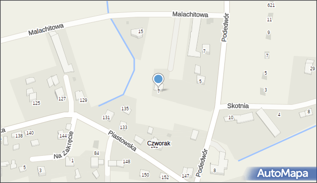 Wołowice, Malachitowa, 7, mapa Wołowice