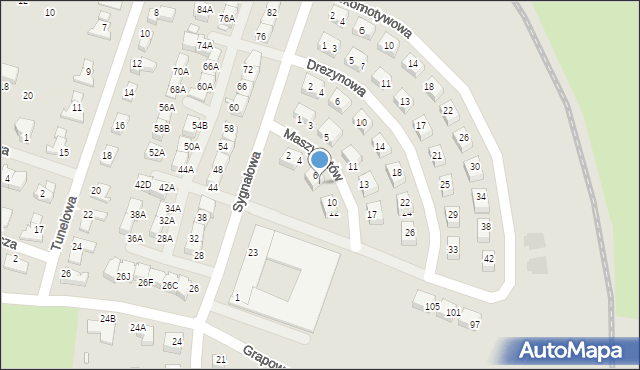 Wrocław, Maszynistów, 8, mapa Wrocławia