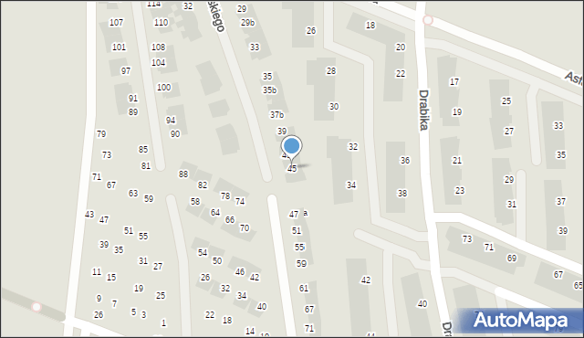 Wrocław, Maszkowskiego Rafała, 45, mapa Wrocławia