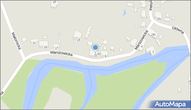 Wrocław, Marszowicka, 11, mapa Wrocławia