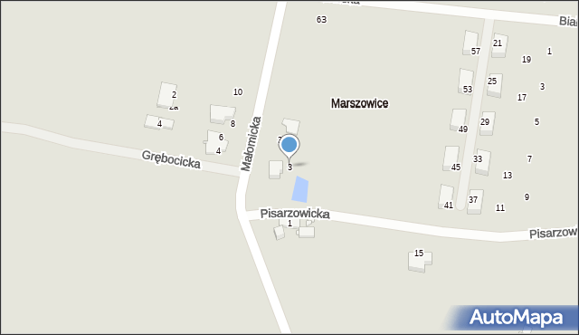 Wrocław, Małomicka, 3, mapa Wrocławia