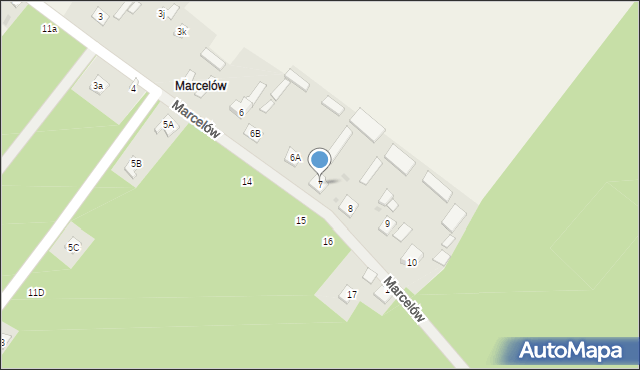 Wsola, Marcelów, 7, mapa Wsola