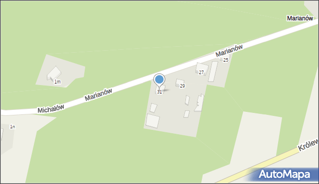 Wygoda, Marianów, 31, mapa Wygoda