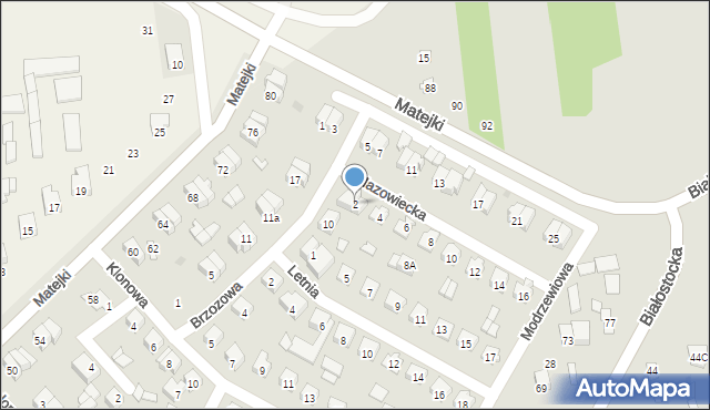 Wyszków, Mazowiecka, 2, mapa Wyszków