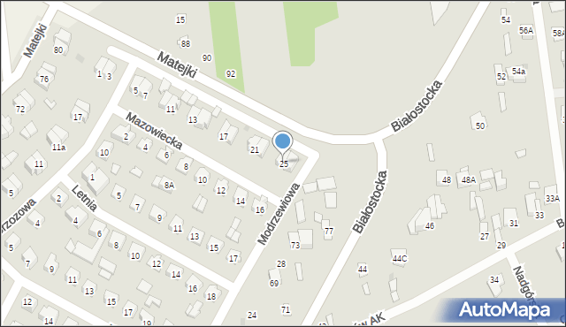 Wyszków, Mazowiecka, 25, mapa Wyszków