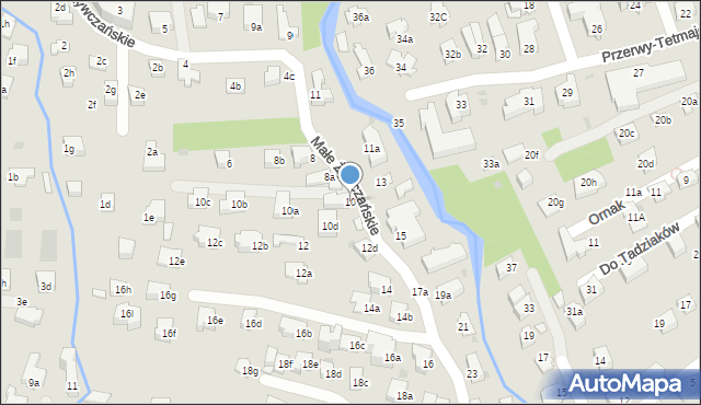 Zakopane, Małe Żywczańskie, 10, mapa Zakopanego