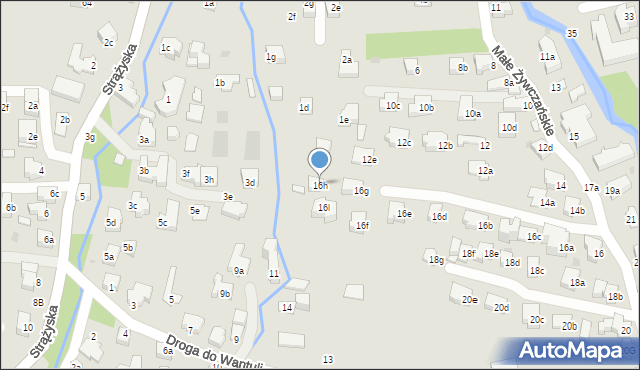 Zakopane, Małe Żywczańskie, 16h, mapa Zakopanego