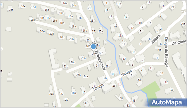 Zakopane, Małe Żywczańskie, 22, mapa Zakopanego