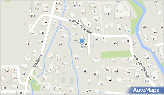 Zakopane, Małe Żywczańskie, 2f, mapa Zakopanego