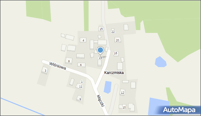 Zaleszany, Mączki Józefa, por., 13, mapa Zaleszany