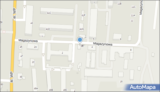 Zambrów, Magazynowa, 4A, mapa Zambrów