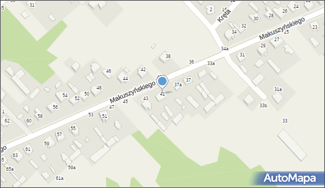 Zawady, Makuszyńskiego Kornela, 41, mapa Zawady